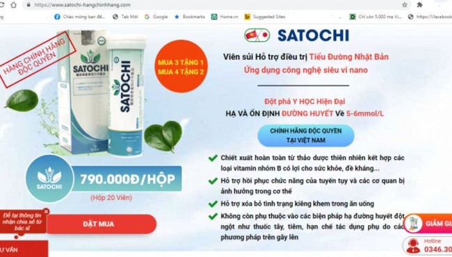 Cảnh báo sản phẩm Satochi, Mộc Linh Chi Body Weight quảng cáo gây hiểu nhầm 