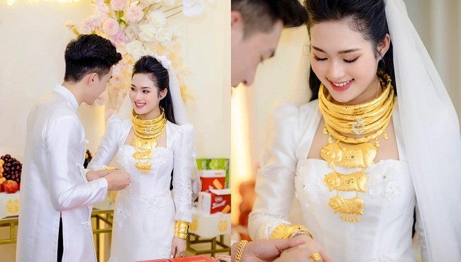 Cô dâu Long An nhận của hồi môn 14 cây vàng và nhà 500.000 USD