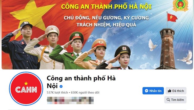 Điều tra vụ hình ảnh nhạy cảm xuất hiện trên Fanpage Công an Hà Nội