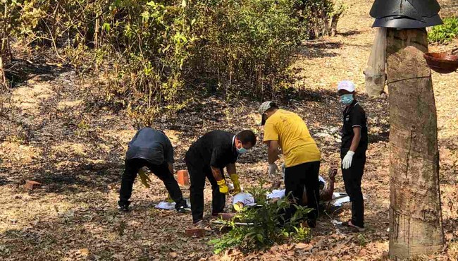 Phát hiện thi thể nghi cán bộ Viện Kiểm sát nhân dân chết cháy trong rừng cao su