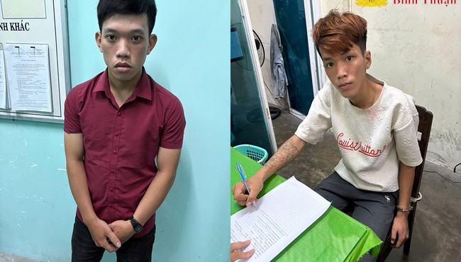 Bắt 2 đối tượng cướp giật điện thoại ở Bình Thuận