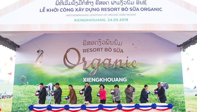 Vinamillk cùng Lào và Nhật xây dựng “Resort” bò sữa Organic