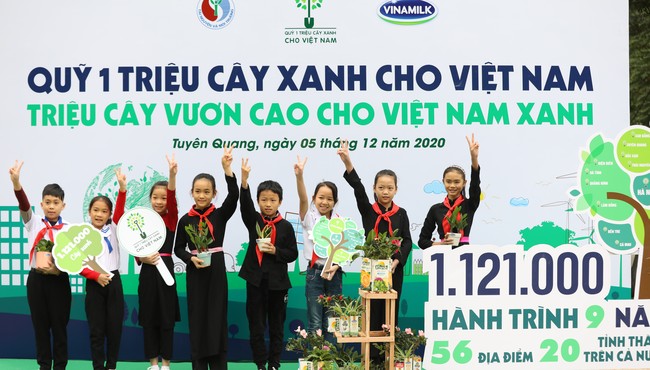 Vinamilk và quỹ 1 triệu cây xanh cho Việt Nam hoàn thành