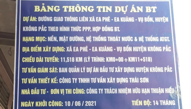 Thuận Hiếu: Nhà thầu 'quen mặt' tại BQLDA đầu tư xây dựng huyện Krông Pắc