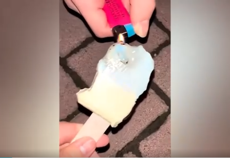 Video: Lo ngại về loại kem Trung Quốc đốt không tan chảy