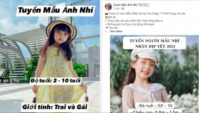 Chiêu thức lừa đảo mới, tuyển người mẫu nhí