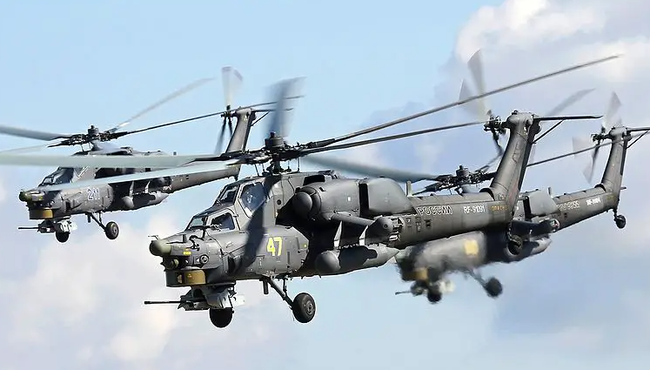 Xem sức mạnh trực thăng Mi-28N của Nga dùng phá hủy các cứ điểm Ukraine