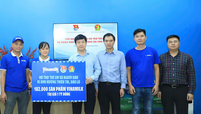 Vinamilk hỗ trợ 550.000 sản phẩm thiết yếu cho dân vùng bão lũ