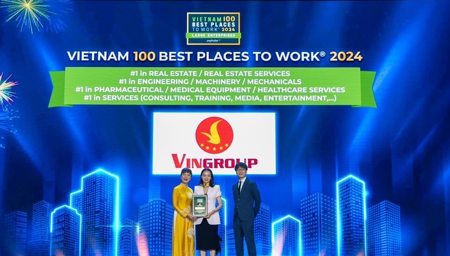 Vingroup thuộc Top 10 nơi làm việc tốt nhất Việt Nam năm 2024