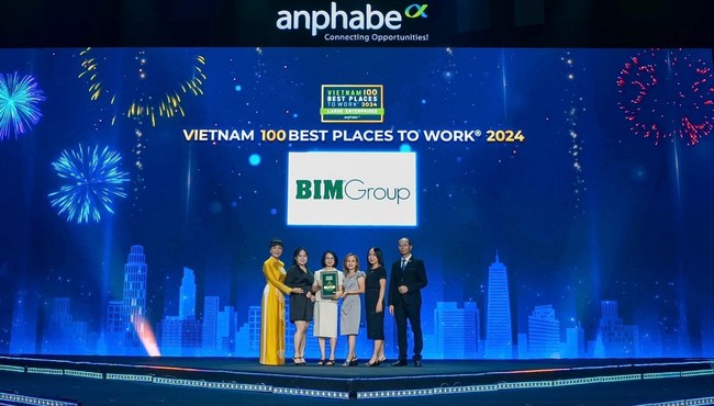 BIM Group được vinh danh Top 100 nơi làm việc tốt nhất Việt Nam