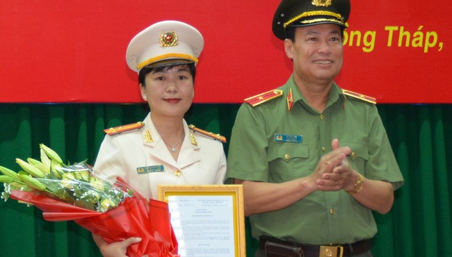 Đồng Tháp có nữ Phó Giám đốc Công an sinh năm 1977