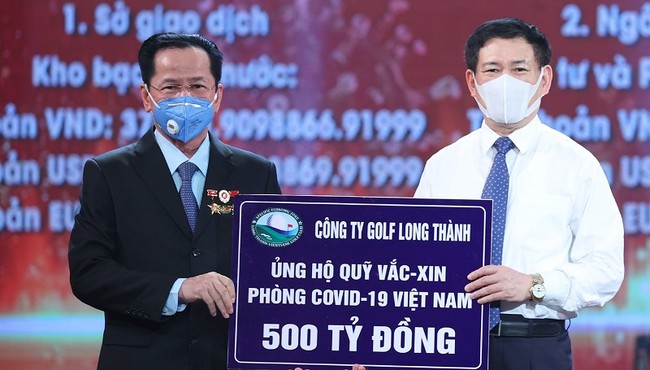 Golf Long Thành ủng hộ 500 tỷ đồng vào Quỹ vaccine phòng chống COVID-19