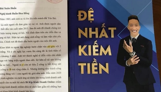 Huấn 'hoa hồng' bị phạt 17,5 triệu vì xuất bản sách 'Đệ nhất kiếm tiền'