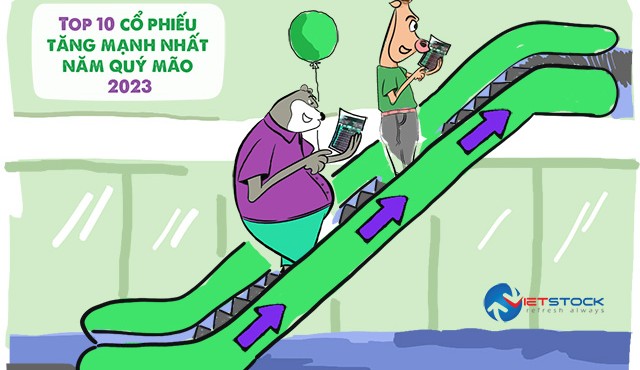 10 cổ phiếu tăng bằng lần năm Quý Mão 2023 