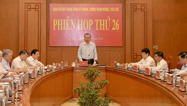 Tổng Bí thư, Chủ tịch nước Tô Lâm chủ trì phiên họp về phòng chống tham nhũng