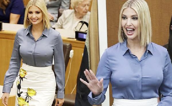 Ivanka Trump lại thêm một lần ăn mặc hớ hênh