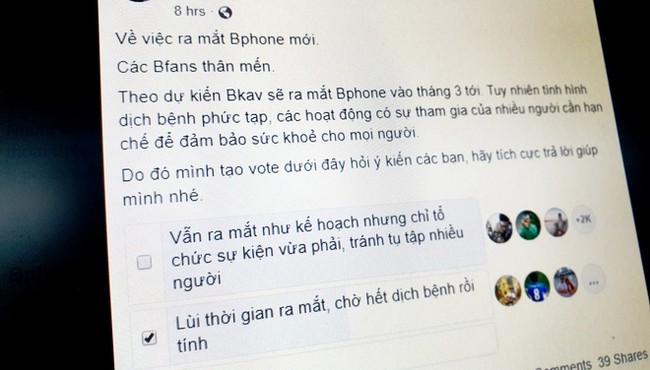 Bphone 4 sẽ lùi thời gian ra mắt vì virus corona?