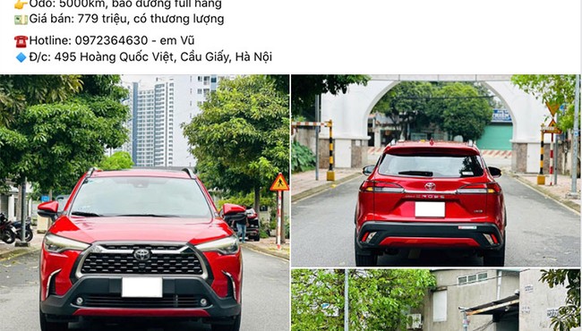 Giá 779 triệu cho Toyota Corolla Cross 2022 chạy 5000 km có hợp lý?