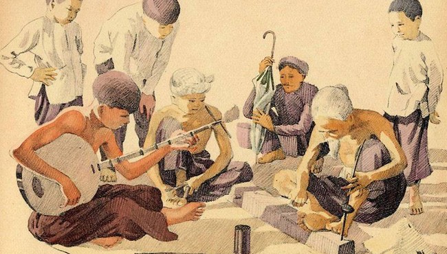 Loạt tranh vẽ lạ mắt về đời sống ở Nam Bộ năm 1935