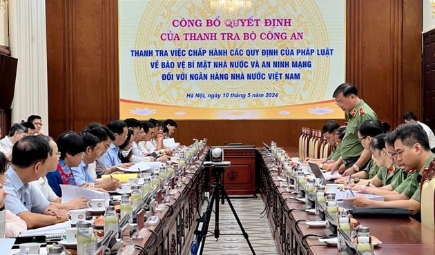 Thanh tra Bộ Công an thanh tra Ngân hàng Nhà nước