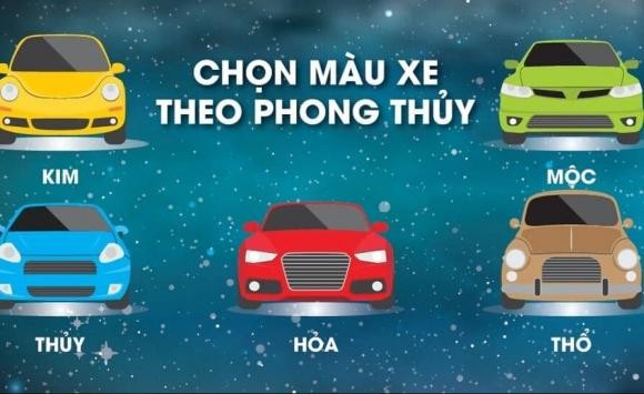 Meo chon mau xe o to hop phong thuy