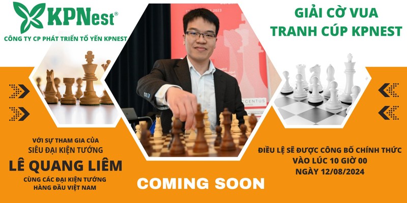 Giai co vua tranh cup KPNest 2024 sap dien ra