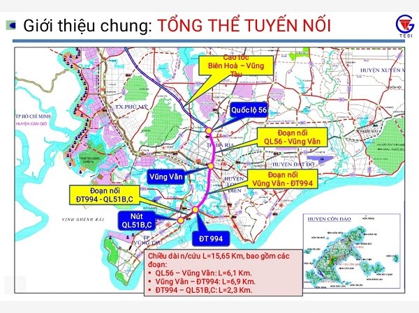 Ba Ria – Vung Tau dieu chinh duong noi vao cao toc Bien Hoa - Vung Tau