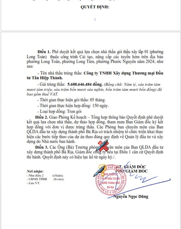 BR-VT: Gói thầu Chống xuống cấp Trường Mầm non Long Phước về tay ai? - Hình 3 BR-VT: Goi thau Chong xuong cap Truong Mam non Long Phuoc ve tay ai?-Hinh-3