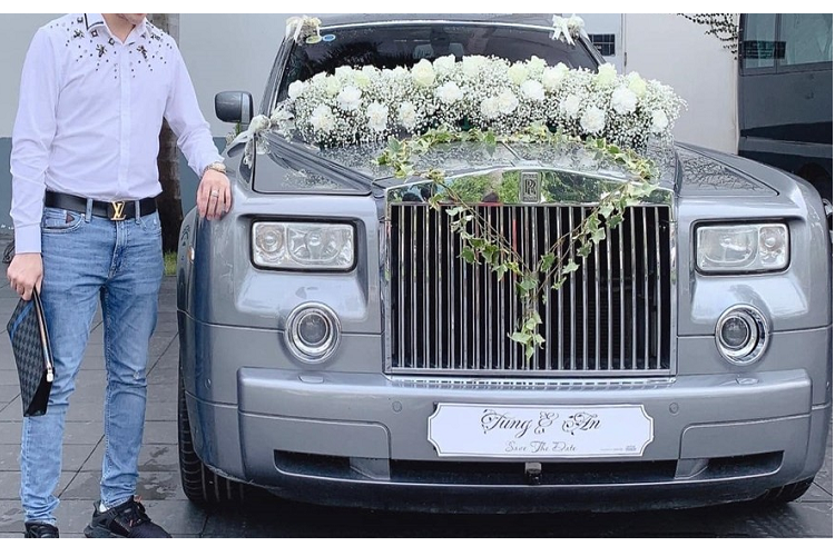 Can canh Rolls-Royce Phantom tien ty di thue cua Tina Duong o Bac Giang