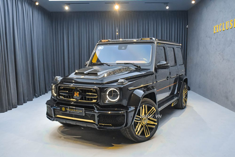 Dan choi dat 12 luong vang 24K len Mercedes-AMG G63