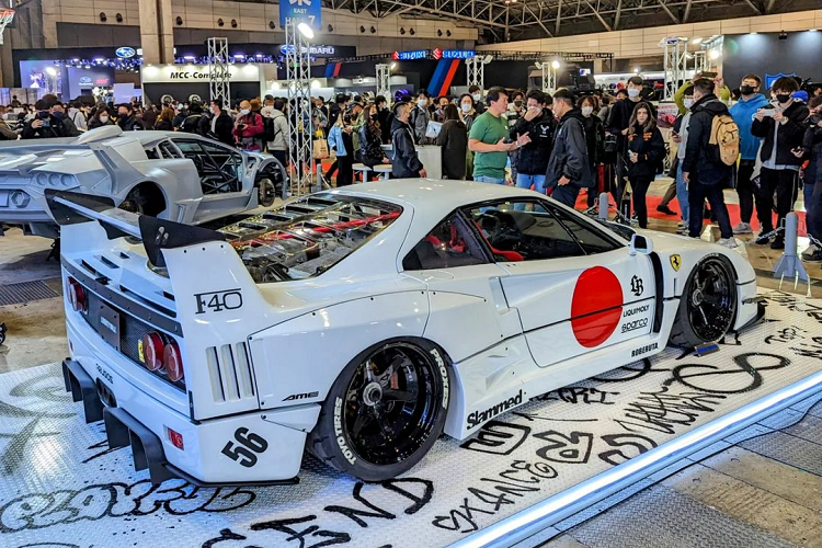 Ferrari F40 do than rong duoc ra mat tai trien lam Tokyo Auto Salon 2023-Hinh-2