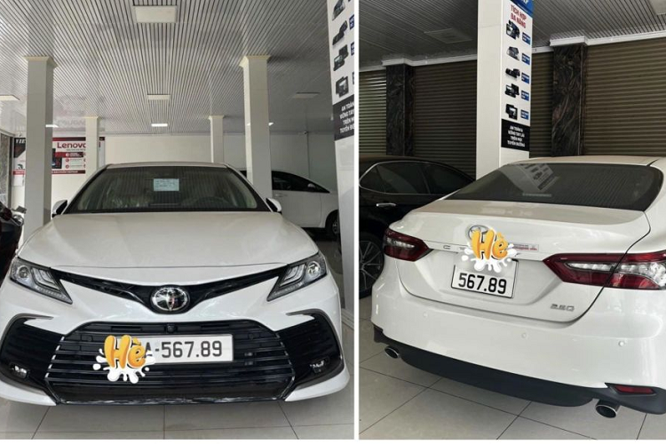 Toyota Camry bien 56789 duoc rao ban 3,5 ty