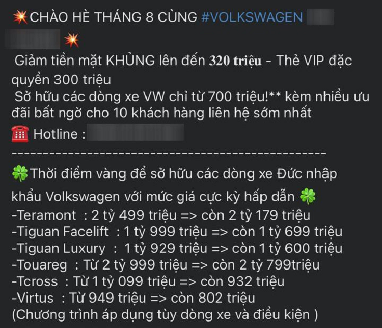 Volkswagen Teramont giam toi 320 trieu tai Viet Nam