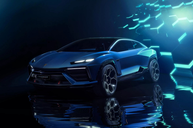 Lo dien Lamborghini Lanzador - crossover 2+2 GT chay dien ra mat 2028