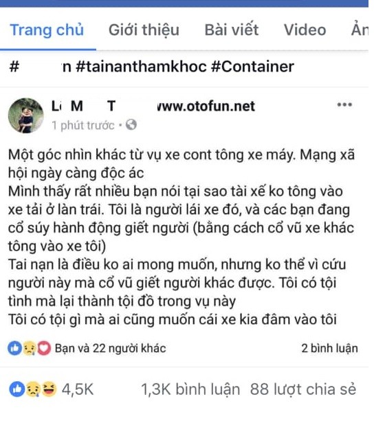 Xe container gay tai nan kinh hoang o Long An: 