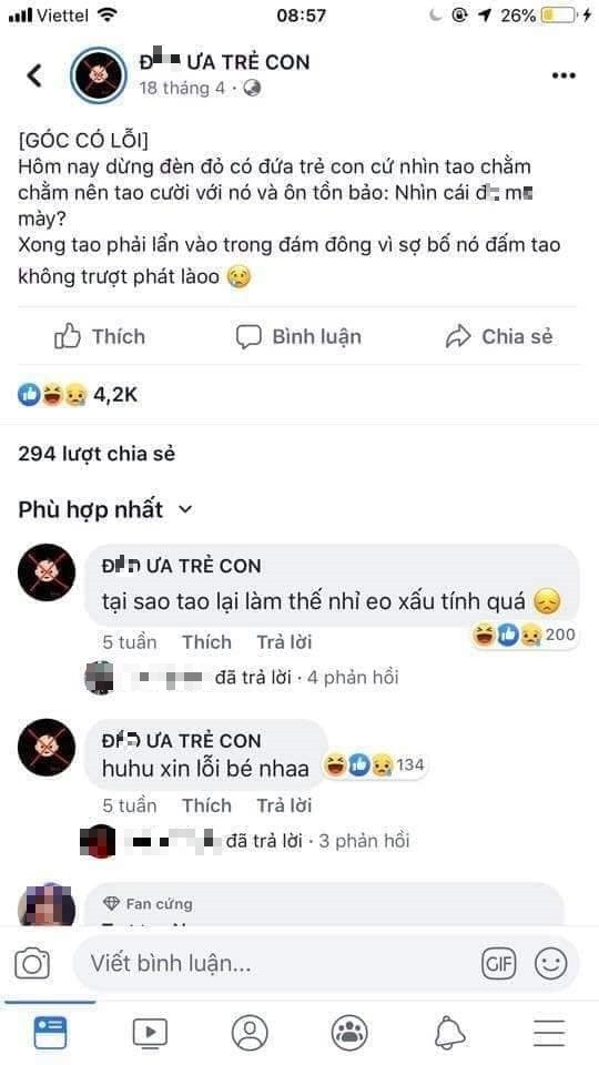 Buc xuc fanpage dang tai keu goi bai tru, bao hanh tre em khong dung muc