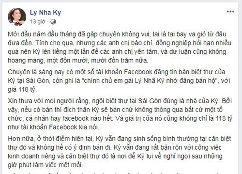 Ly Nha Ky noi gi ve tin don rao ban biet thu?-Hinh-2