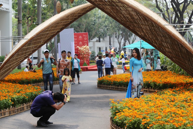 Nguoi Sai Gon tap nap check-in tai duong hoa o 'khu nha giau' Phu My Hung-Hinh-11