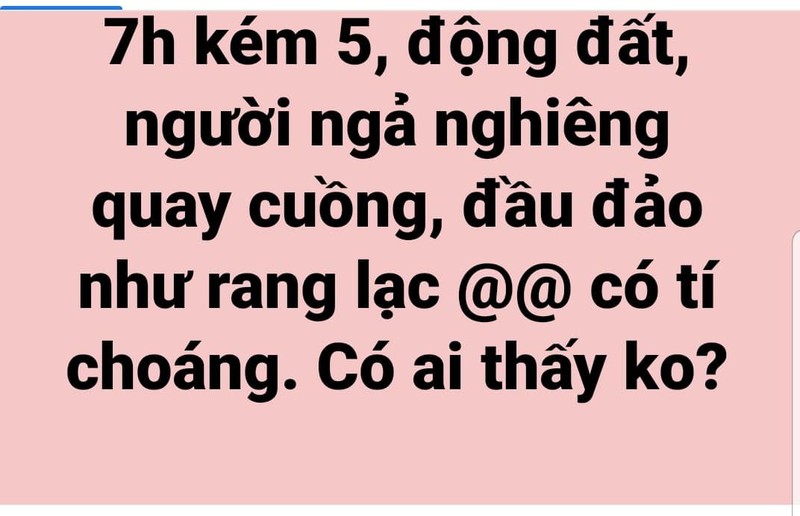 Dong dat 6 do richter o Lao, dan Ha Noi hoang hot vi nha cao tang rung lac