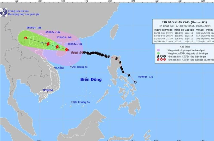 Sieu bao Yagi: Nguoi dan tuyet doi khong co ra ngoai luc mua to gio lon