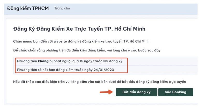 TP.HCM thi diem dat lich dang kiem xe co gioi Online