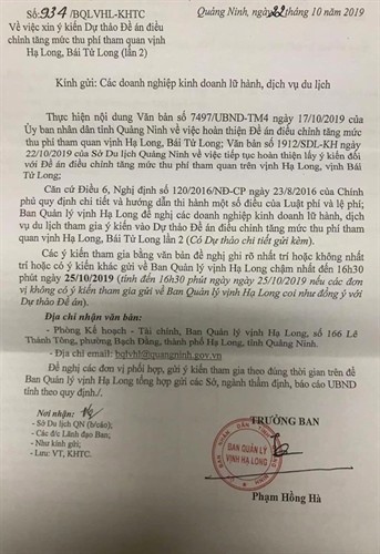 Cong ty du lich keu troi khi Quang Ninh du kien tang “soc” phi tham quan vinh Ha Long-Hinh-2