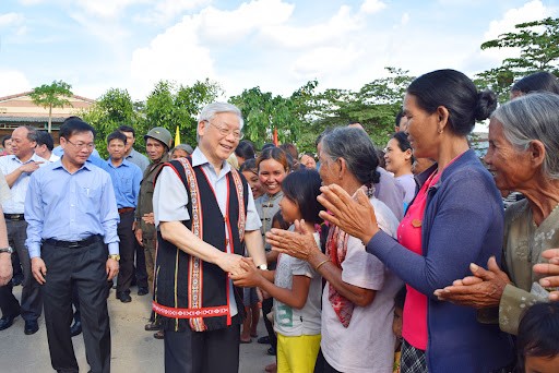 Mot so hinh anh noi bat cua Tong Bi thu Nguyen Phu Trong