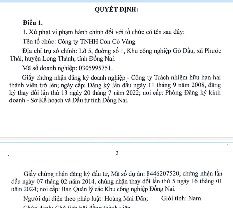 Vi sao Cong ty Con Co Vang bi phat 320 trieu dong?-Hinh-2