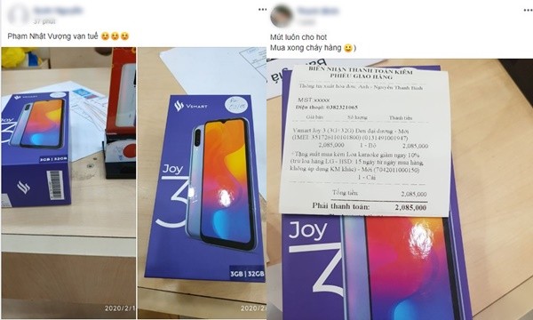 Vsmart Joy 3 'chay hang' trong ngay mo ban