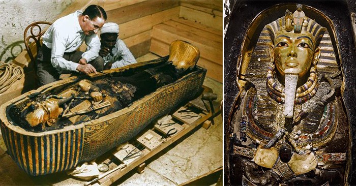 Chuyen gia roi nao chi tiet ky quai tren mat na vang Tutankhamun