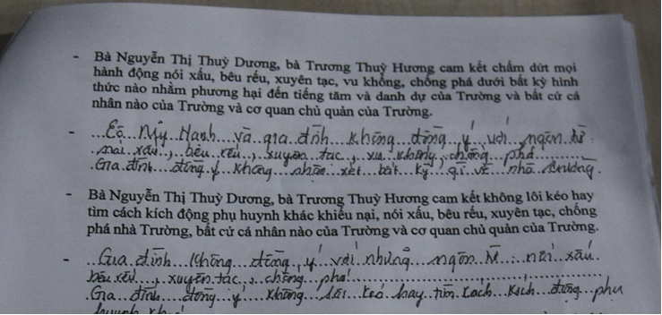 TPHCM: Phu huynh to truong Quoc te Montessori 