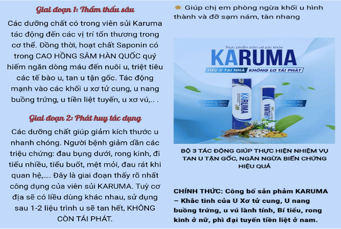 Quang cao tieu u xo tan goc, TPCN Karuma co sai pham?-Hinh-2