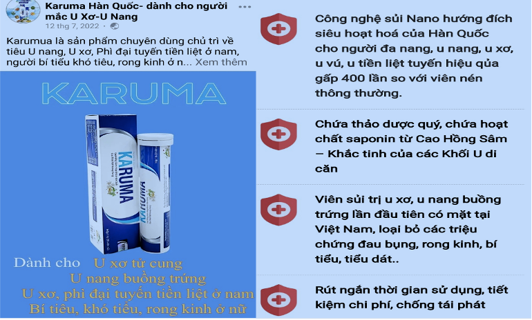 Quang cao tieu u xo tan goc, TPCN Karuma co sai pham?-Hinh-3