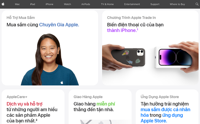 Cac don vi ban le phan ung gi khi Apple mo cua hang truc tuyen tai Viet Nam?